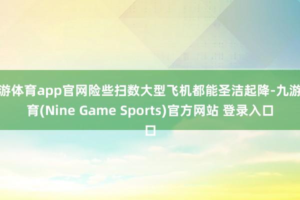 九游体育app官网险些扫数大型飞机都能圣洁起降-九游体育(Nine Game Sports)官方网站 登录入口