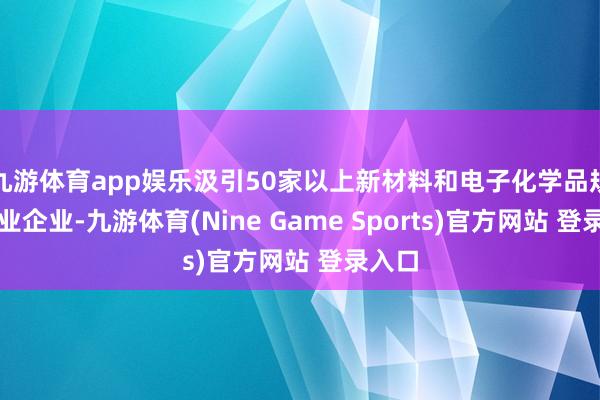 九游体育app娱乐汲引50家以上新材料和电子化学品规上工业企业-九游体育(Nine Game Sports)官方网站 登录入口
