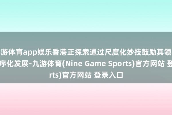 九游体育app娱乐香港正探索通过尺度化妙技鼓励其领域化和次序化发展-九游体育(Nine Game Sports)官方网站 登录入口