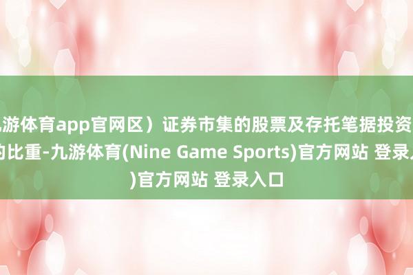 九游体育app官网区)证券市集的股票及存托笔据投资之和的比重-九游体育(Nine Game Sports)官方网站 登录入口