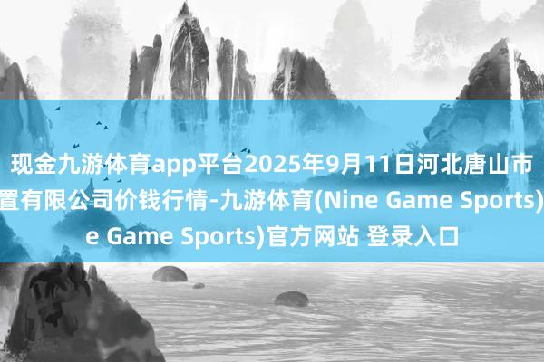 现金九游体育app平台2025年9月11日河北唐山市荷花坑商场指标措置有限公司价钱行情-九游体育(Nine Game Sports)官方网站 登录入口